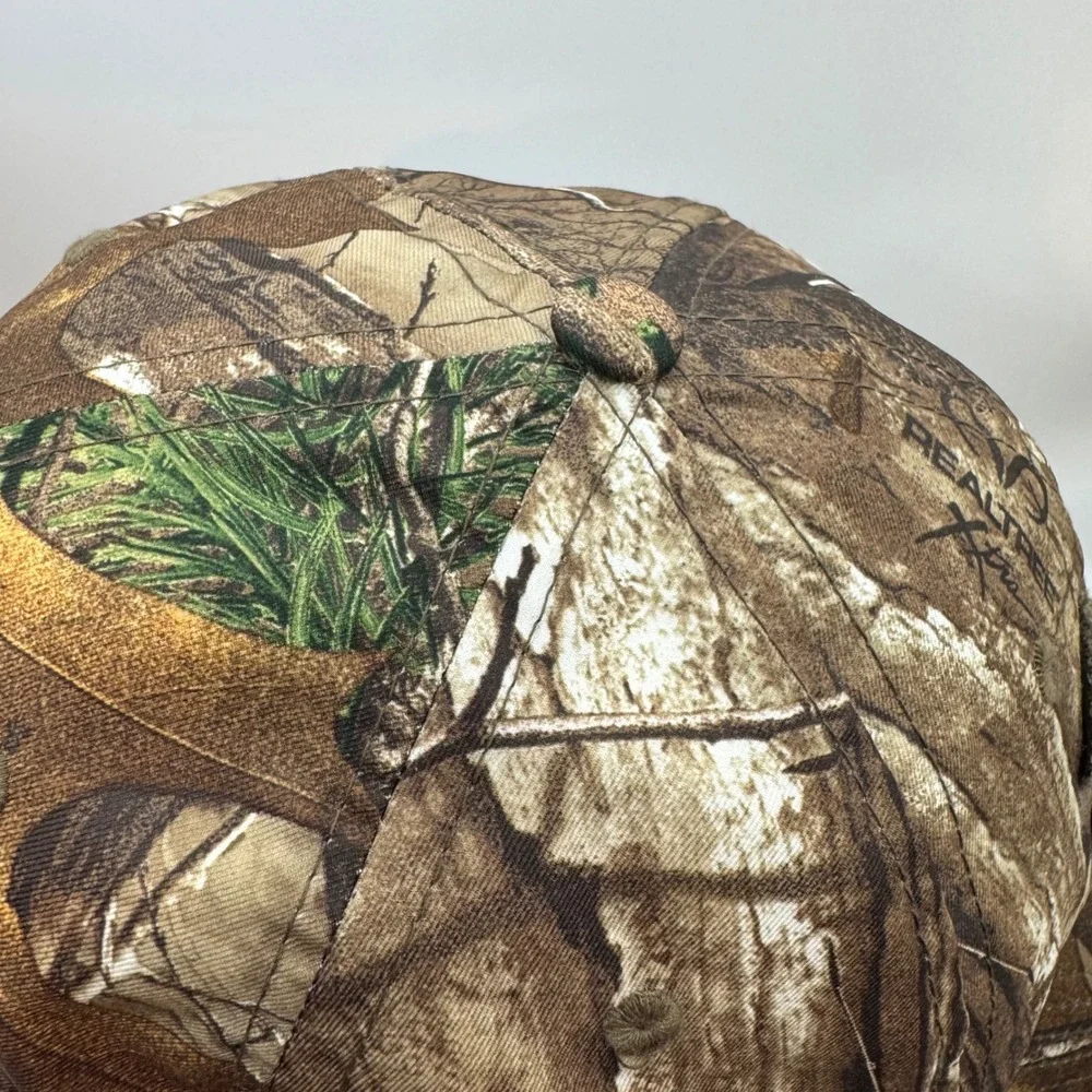 Under Armour OSFA Baseball Cap Mens Brown Realtree Camo Distressed Logo Hat